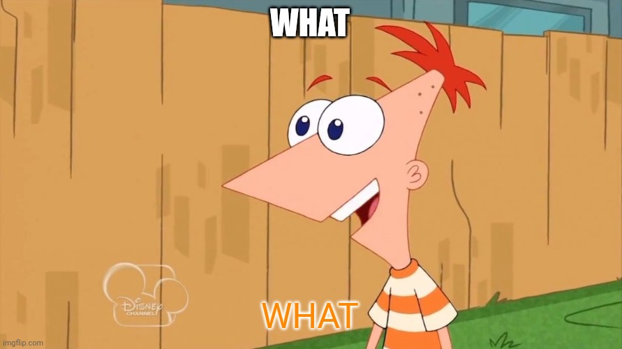 Yes Phineas | WHAT WHAT | image tagged in yes phineas | made w/ Imgflip meme maker