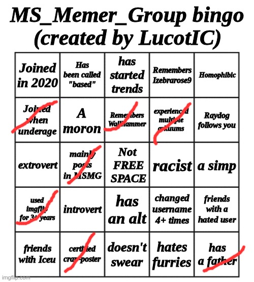 L bingo | image tagged in msmg bingo - by lucotic | made w/ Imgflip meme maker