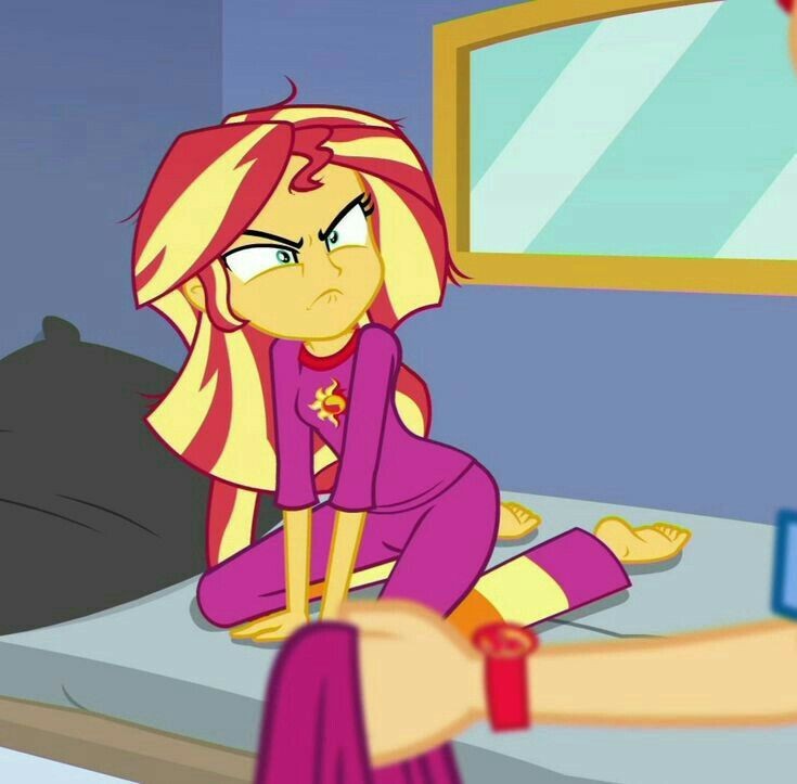 High Quality Pissed Off Sunset Shimmer Blank Meme Template
