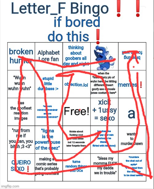 I win | image tagged in letter_f bingo | made w/ Imgflip meme maker