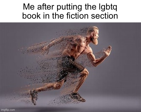 Me after putting the lgbtq book in the fiction section | image tagged in sex | made w/ Imgflip meme maker