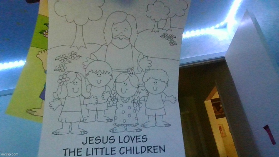 My little brother found this in the Halloween bag | image tagged in jesus,child predator,wtf | made w/ Imgflip meme maker