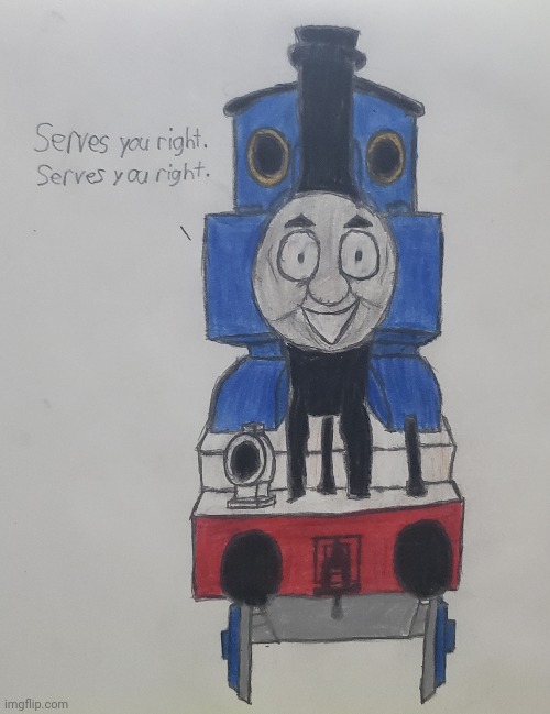 Who is This Man? | image tagged in creepypasta,thomas the tank engine,drawing | made w/ Imgflip meme maker