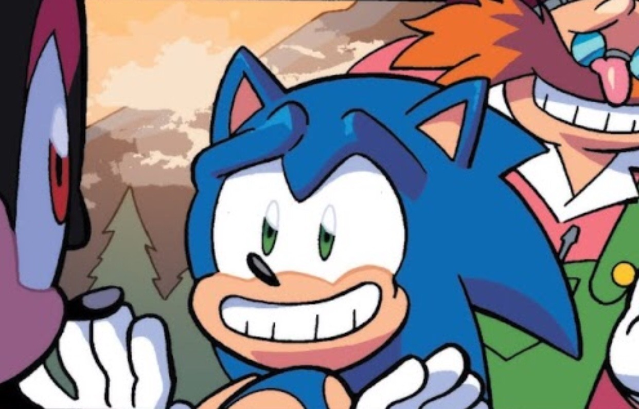 High Quality sonic smile Blank Meme Template