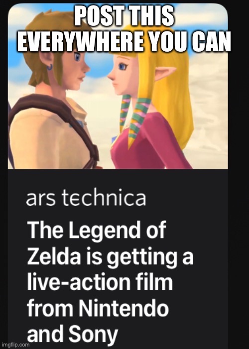 The_Lord_of_the_Shadows told me this! Spread the word! | image tagged in breaking news,zelda,movie,finally,i can't believe it,yes | made w/ Imgflip meme maker