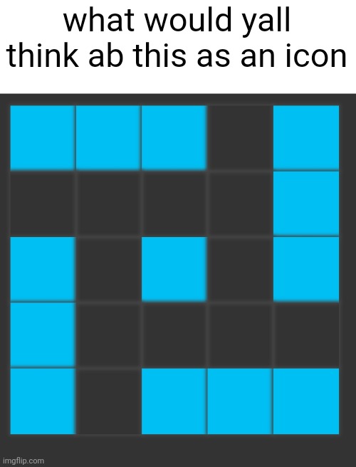 what would yall think ab this as an icon | made w/ Imgflip meme maker