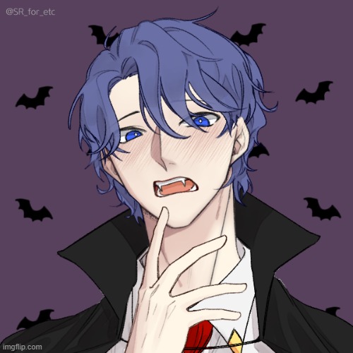 vampire Mako, not my character, character belongs to [Holiday]Sans_Undertale | made w/ Imgflip meme maker