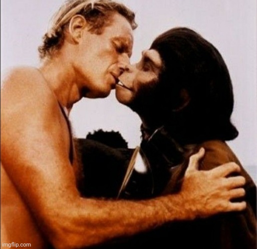 It all started with a little kiss | image tagged in it all started with a little kiss | made w/ Imgflip meme maker