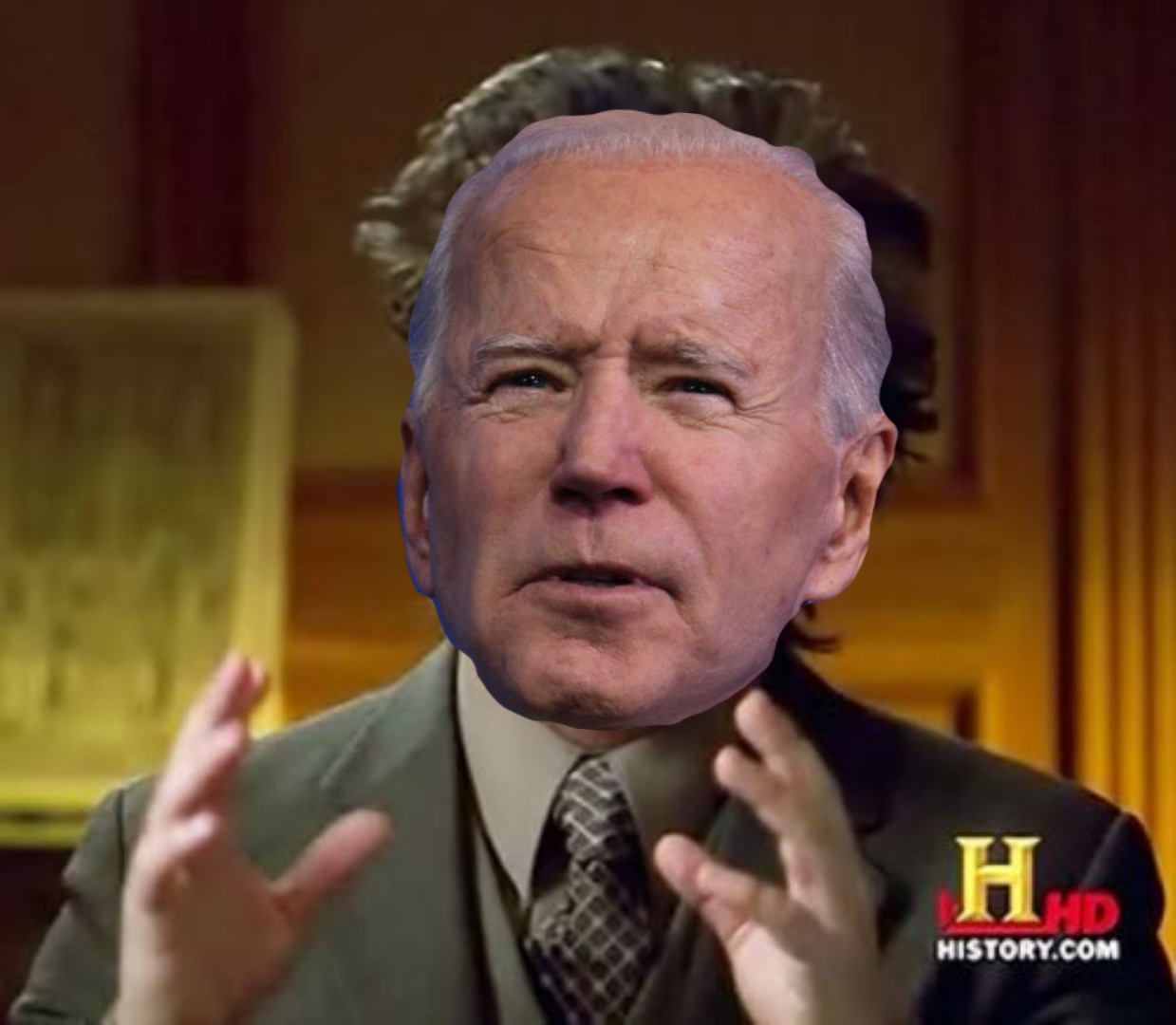 Biden History Channel Blank Meme Template