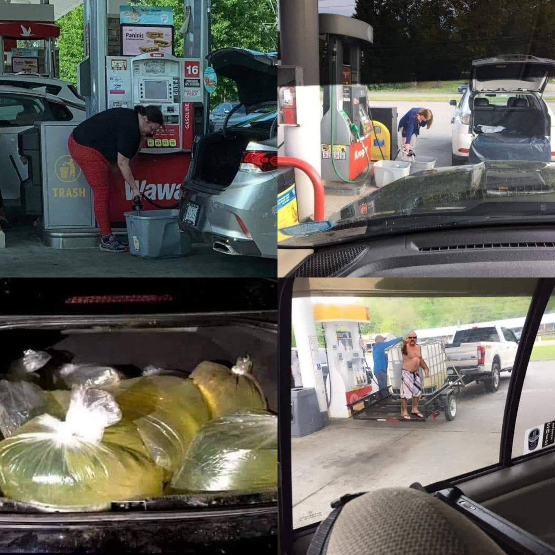 Gas pump fails Blank Meme Template