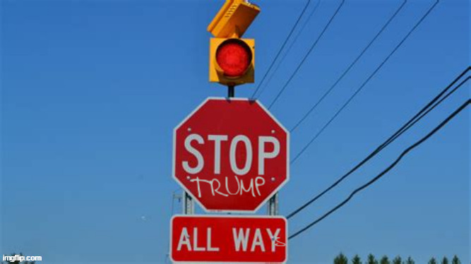 Stomp sign | image tagged in stop sign,donald trump,maga,road sign,stop,criminal | made w/ Imgflip meme maker