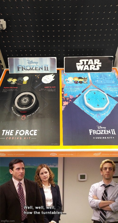 Frozen 2 and Star Wars switcheroos | image tagged in how the turntables,frozen,star wars,you had one job,memes,switcheroo | made w/ Imgflip meme maker