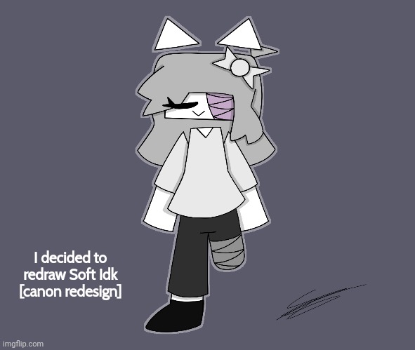 Proof in the comments | I decided to redraw Soft Idk [canon redesign] | image tagged in kleki drawings | made w/ Imgflip meme maker