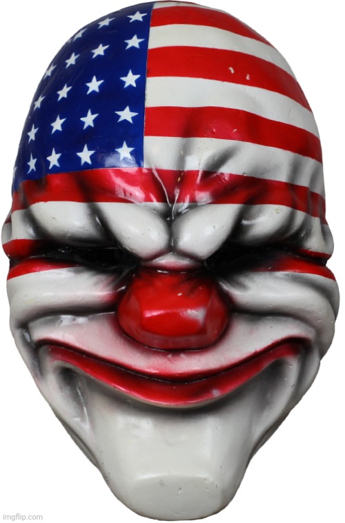 Payday 2 Dallas Clown Mask | image tagged in payday 2 dallas clown mask | made w/ Imgflip meme maker