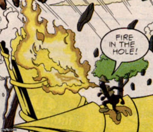 never thought i'd see an ant with a flamethrower | made w/ Imgflip meme maker