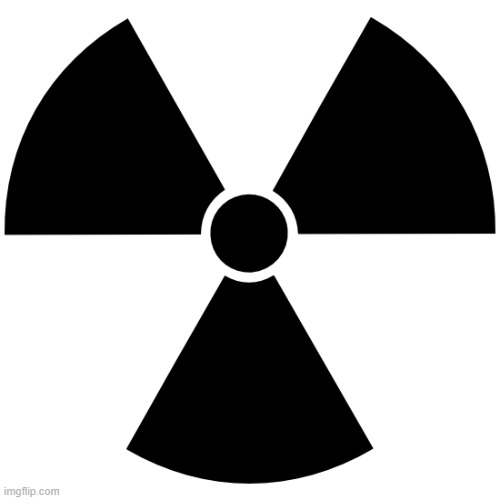 Nuclear Symbol | image tagged in nuclear symbol | made w/ Imgflip meme maker