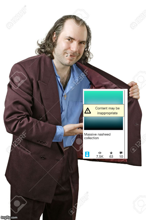 nasheeds | image tagged in drug dealer jacket but with pendrives | made w/ Imgflip meme maker