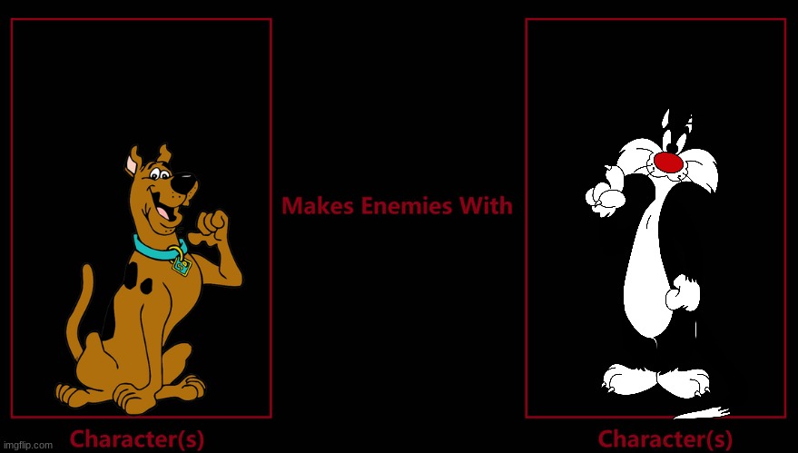 if scooby was enemies with sylvester | image tagged in what if this character was enemies with this character,scooby doo,looney tunes,warner bros | made w/ Imgflip meme maker