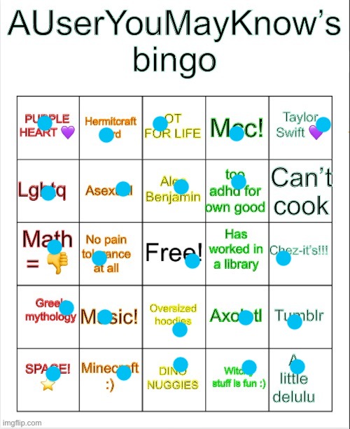 8 BINGOS :D | image tagged in ayymk bingo | made w/ Imgflip meme maker