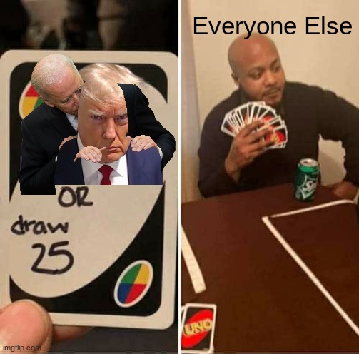 eww | Everyone Else | image tagged in memes,uno draw 25 cards,donald,duck | made w/ Imgflip meme maker