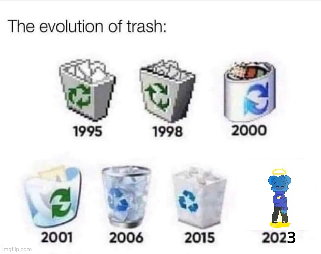 The evolution of trash | 3 | image tagged in the evolution of trash,memes,skyocean,sky piss fetish,skydicklotion | made w/ Imgflip meme maker