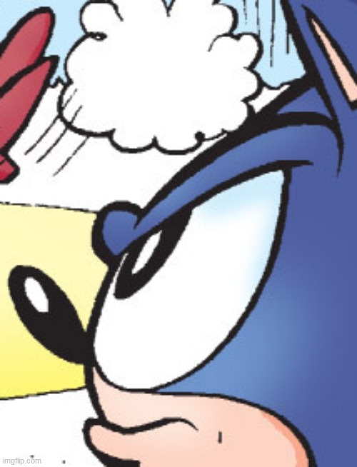 grumpy sonic | image tagged in grumpy sonic | made w/ Imgflip meme maker