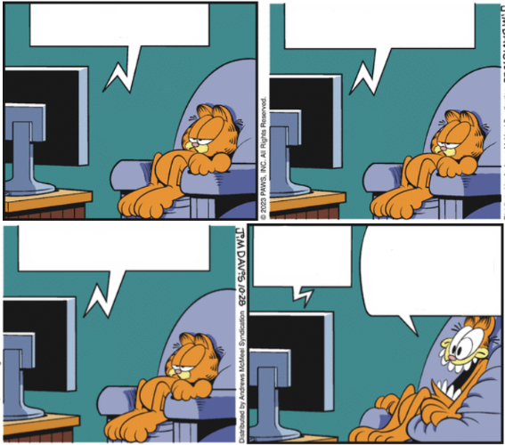 High Quality Garfield Blank Meme Template
