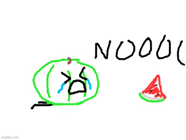 watermelon mourns for his dead brother | made w/ Imgflip meme maker
