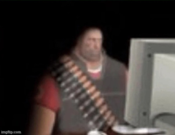 E-Girls on their way to play SCP: SL just to get called racial slurs | image tagged in sad heavy computer | made w/ Imgflip meme maker
