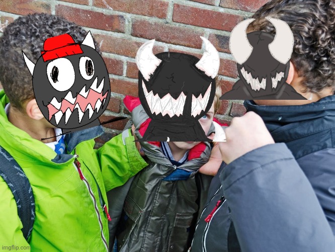 Kids about to give the beatdown | image tagged in kids about to give the beatdown | made w/ Imgflip meme maker