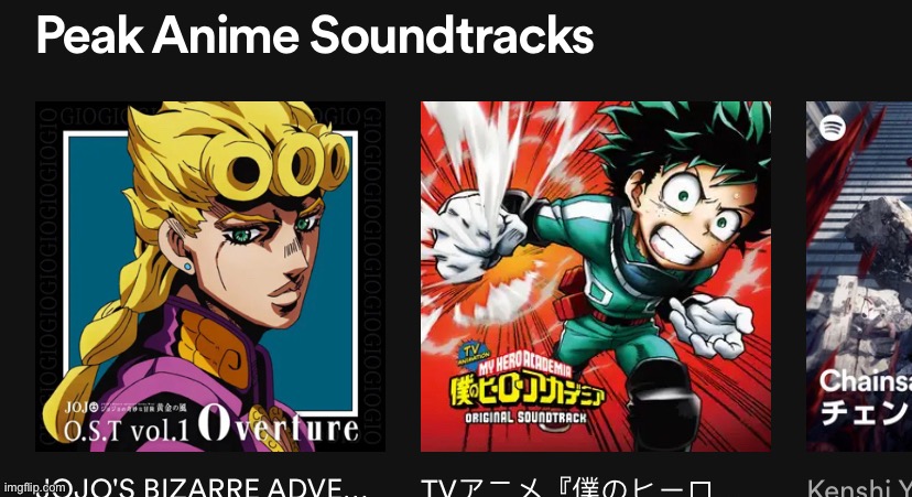 No way (Golden Wind OST is a bop tho) | image tagged in spotify | made w/ Imgflip meme maker