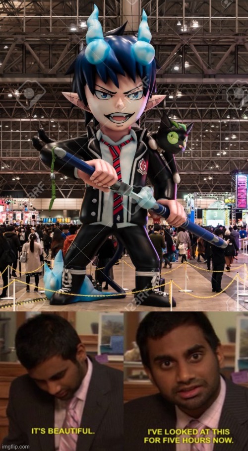 me and the sukuna simp543 when we see the giant inflatable rin | made w/ Imgflip meme maker