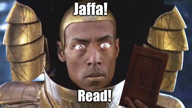 Apophis becomes a Prior | Jaffa! Read! | image tagged in apophis | made w/ Imgflip meme maker