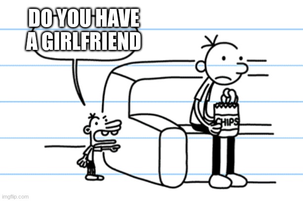 4enfi3 | DO YOU HAVE A GIRLFRIEND | image tagged in ploopy blank | made w/ Imgflip meme maker