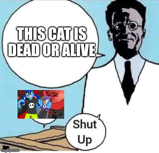 Schrodinger Box | THIS CAT IS DEAD OR ALIVE | image tagged in schrodinger box | made w/ Imgflip meme maker
