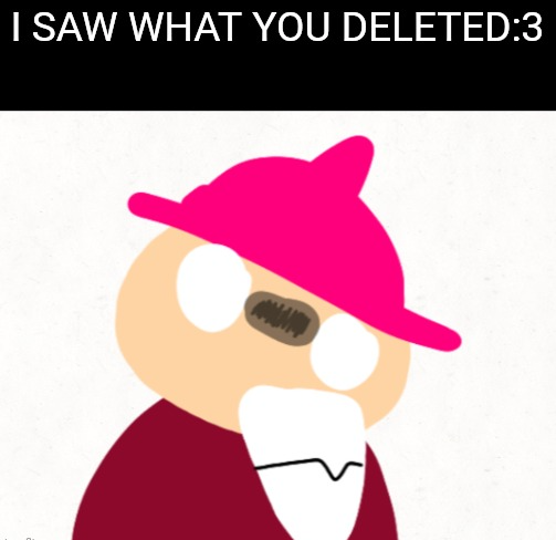 High Quality Gambai I saw what you deleted Blank Meme Template