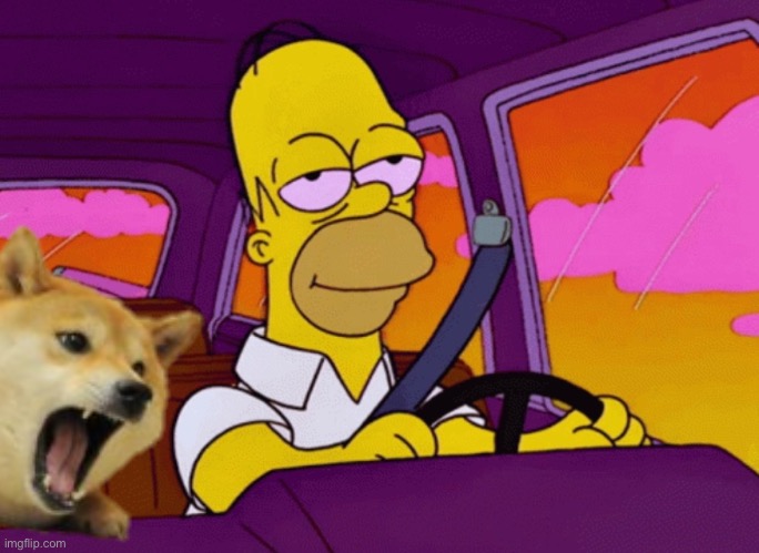 Homer Simpson Driving High | image tagged in homer simpson driving high | made w/ Imgflip meme maker