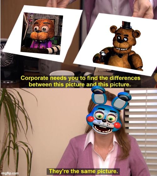 Funtime Bonnie | image tagged in memes,they're the same picture,five nights at freddys,freddy fazbear,toy bonnie fnaf,fnaf | made w/ Imgflip meme maker