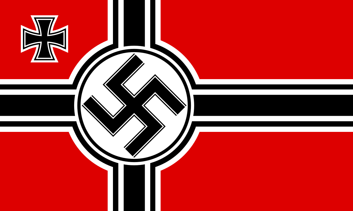 The Flag of the 3rd Reich. Nazi Germany. Blank Meme Template