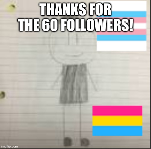 Thank you! | THANKS FOR THE 60 FOLLOWERS! | image tagged in pokechimp announcement | made w/ Imgflip meme maker