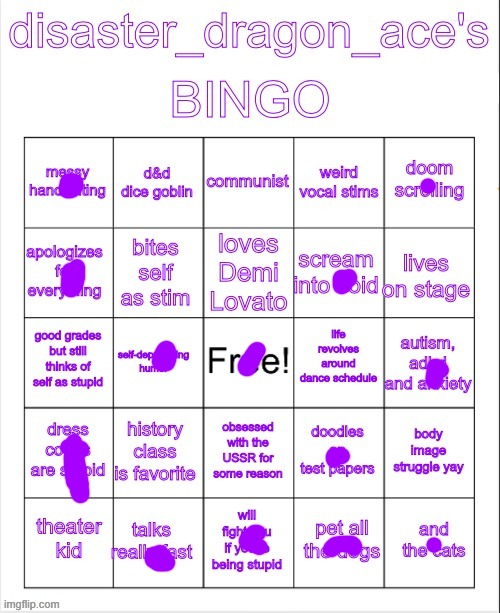 no bingo :p | image tagged in disaster_dragon_ace's bingo | made w/ Imgflip meme maker