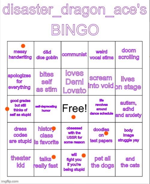 Mfw I can't post in LGBTQ despite moderating it | image tagged in disaster_dragon_ace's bingo | made w/ Imgflip meme maker