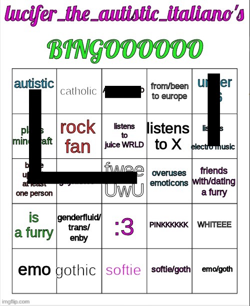 How come I can't get a bingo these days? | image tagged in lucifer_the_italiano's bingo | made w/ Imgflip meme maker