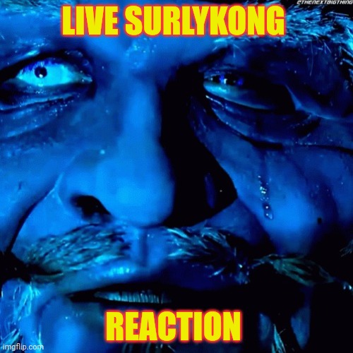 Honest SurlyKong Reaction | LIVE SURLYKONG REACTION | image tagged in honest surlykong reaction | made w/ Imgflip meme maker