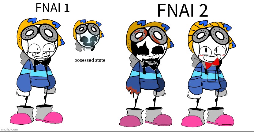 made some designs for earlier fnai games, just was intrested in fnaf all of the sudden :D | image tagged in fnai,fnaf | made w/ Imgflip meme maker