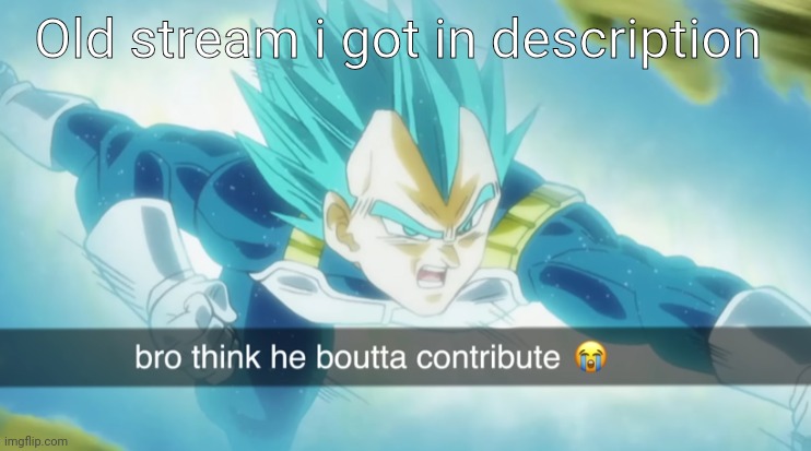 I meant comments | Old stream i got in description | image tagged in buld thinks he boutta contrbute | made w/ Imgflip meme maker