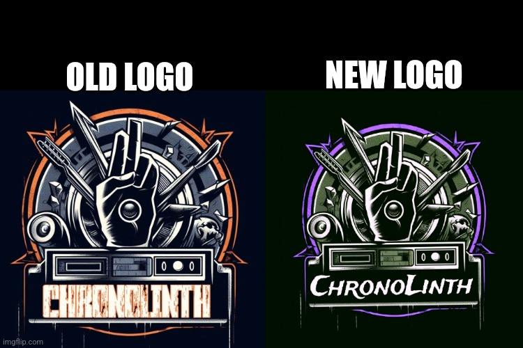 My YouTube logo redesign :) | OLD LOGO; NEW LOGO | image tagged in music,rock,logo,chronolinth | made w/ Imgflip meme maker