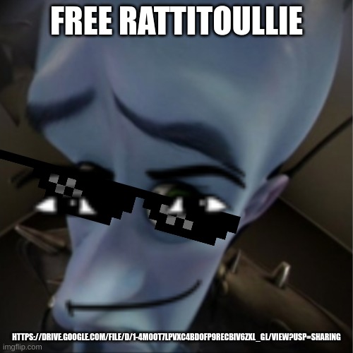 Free ratatouille - https://drive.google.com/file/d/1-4M0OT7lpvxc4BdoFp9rEcBiV6zXL_Gl/view?usp=sharing | FREE RATTITOULLIE; HTTPS://DRIVE.GOOGLE.COM/FILE/D/1-4M0OT7LPVXC4BDOFP9RECBIV6ZXL_GL/VIEW?USP=SHARING | image tagged in megamind peeking,arrested,cool,entertainment,disney | made w/ Imgflip meme maker