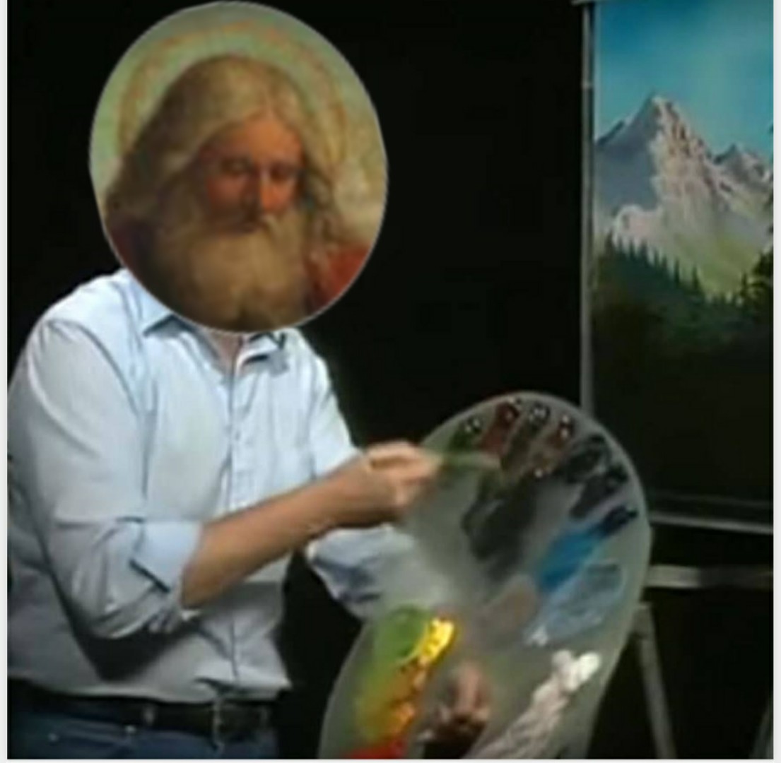 High Quality God Ross Blank Meme Template