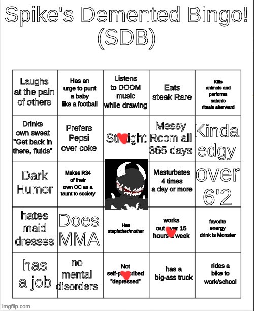 dance is workout | image tagged in spike bingo | made w/ Imgflip meme maker